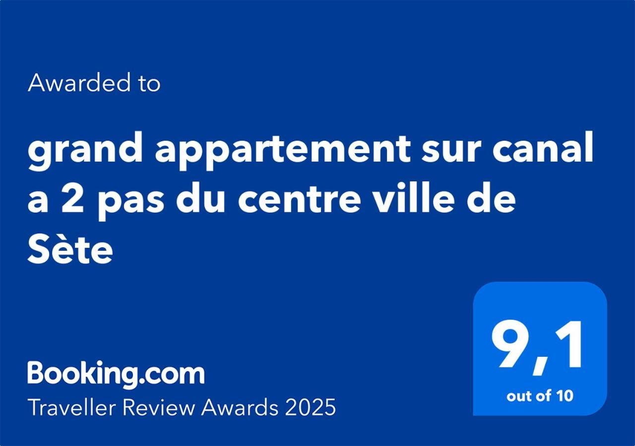Grand Appartement Sur Canal A 2 Pas Du Centre Ville De Sète Exteriör bild
